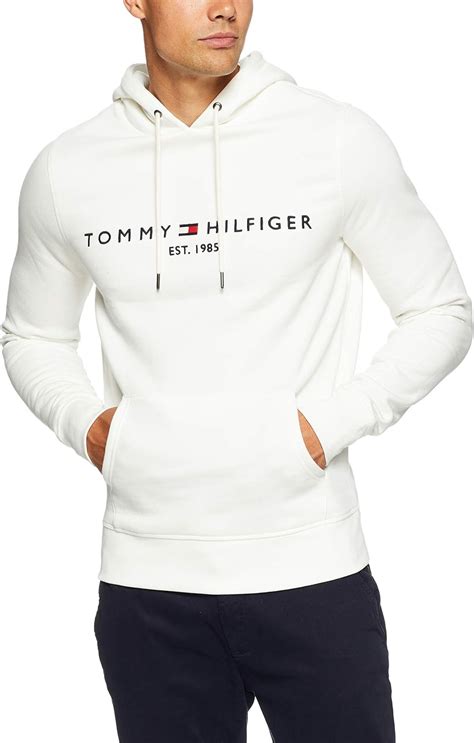 tommy hilfiger hoodie men's white.